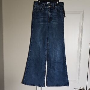 Women's Blue Wide-Leg Jeans